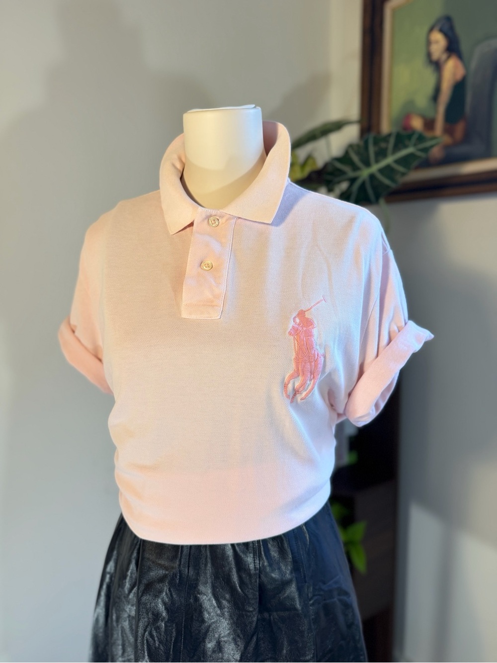 Vintage Polo Ralph Lauren Big Pony Polo Pink XL Oversized Y2K
